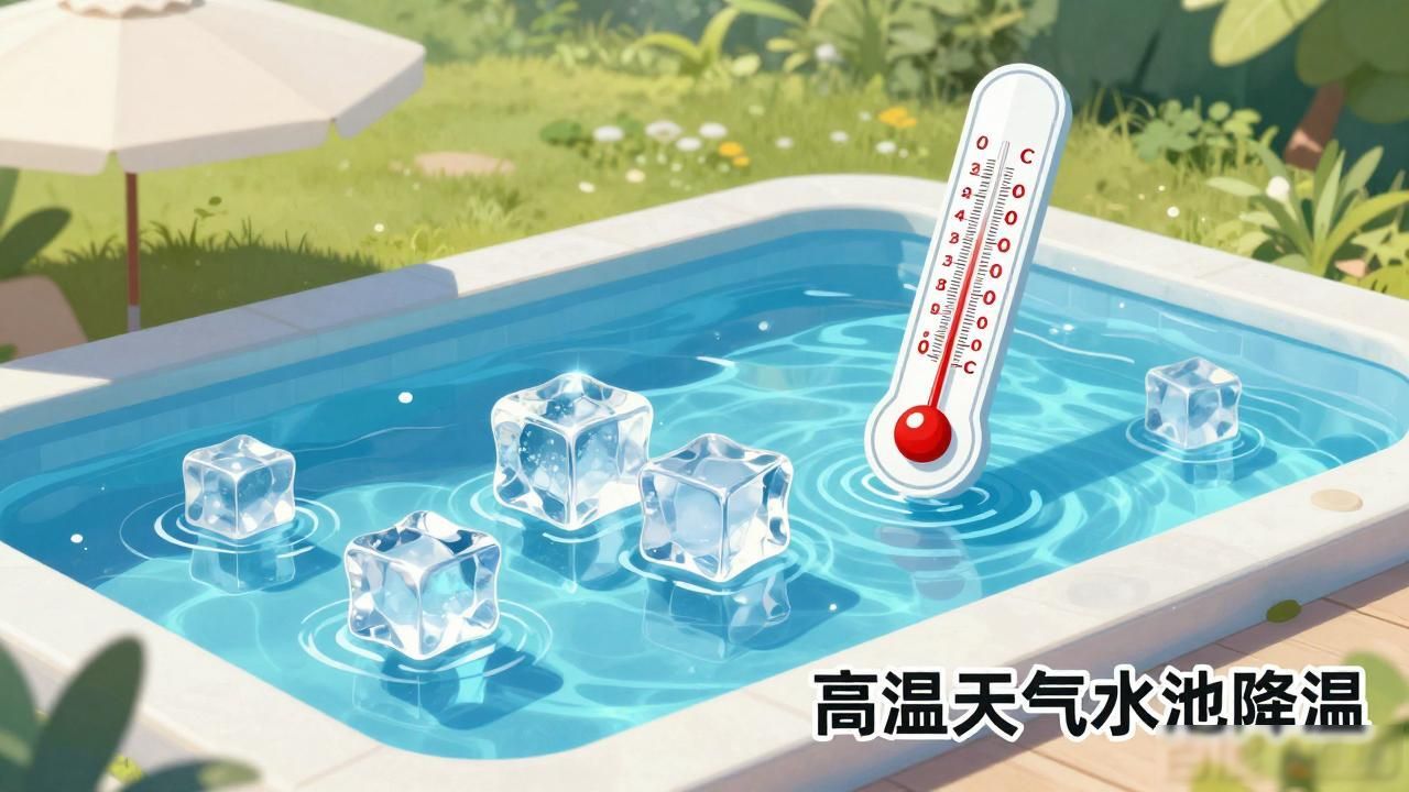 新乡高温天气水池降温大冰块到底怎么用